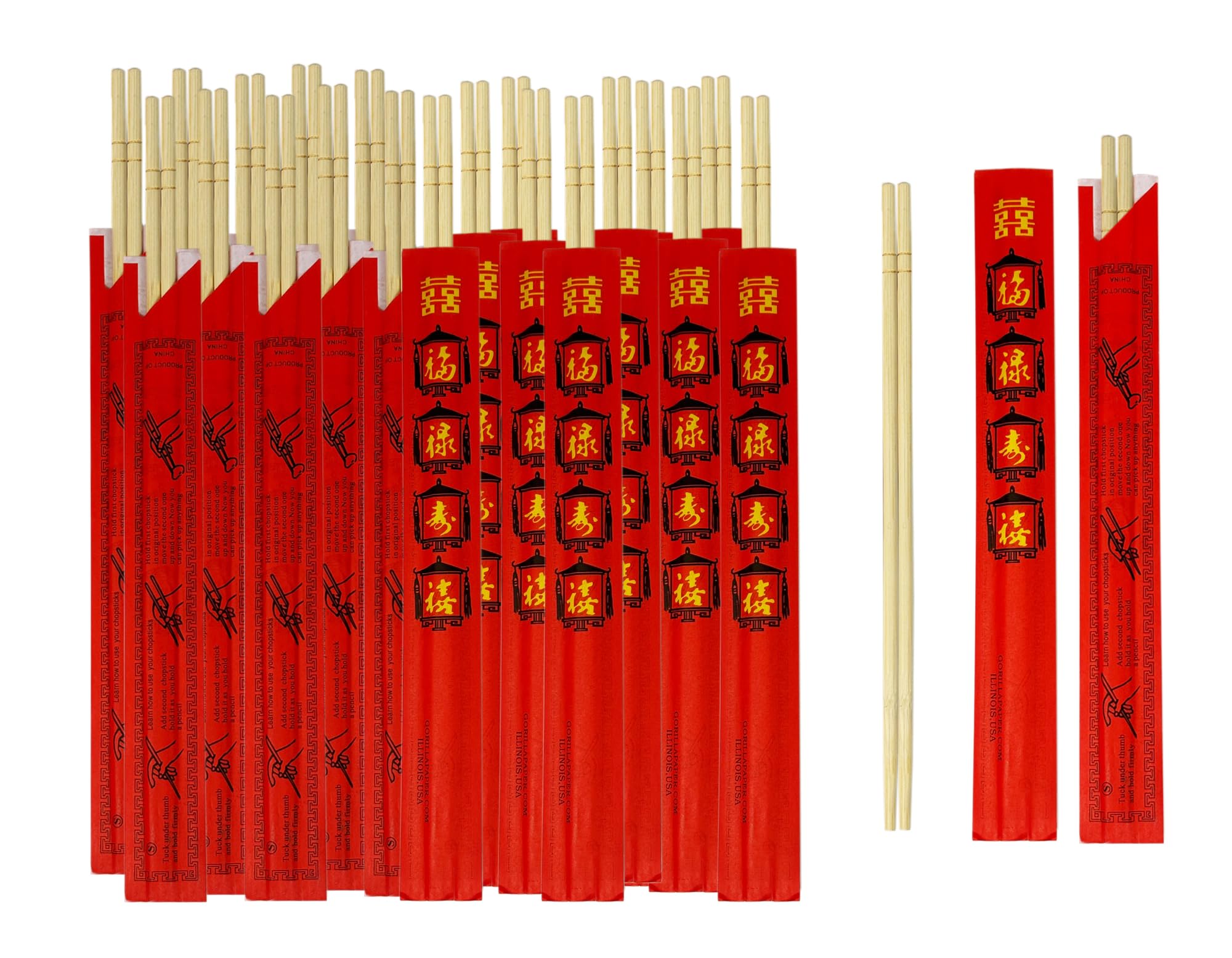 Amazon.com: Klex Premium Disposable Bamboo Round Chopsticks